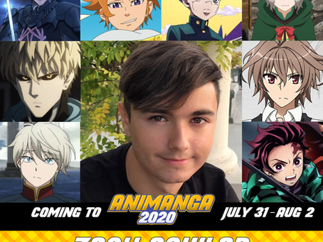 Voice Actor Zach Aguilar to be a Special Guest at Animanga 2020